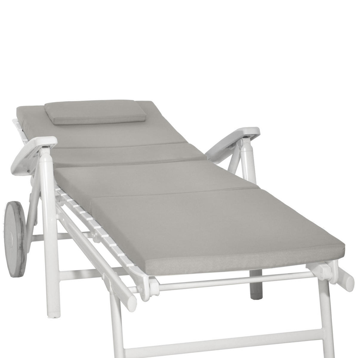 ROLLLIEGENAUFLAGE Loft RL 200/60/5 cm Hellgrau - Hellgrau, Textil (60/5/200cm) - Beautissu 