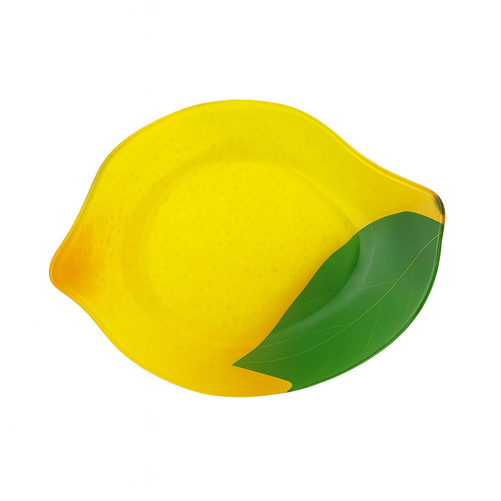 SERVIERPLATTE Aria Fresh Gelb 10x14x1,5 cm Glas - Gelb, Glas (14/1.5/10cm) - Mondex
