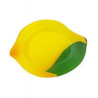 SERVIERPLATTE Aria Fresh Gelb 19,2x23xh2,5 cm Glas - Gelb, Glas (23/2.5/19.2cm) - Mondex