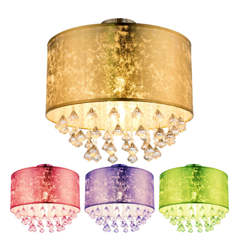 LED DECKENLEUCHTE Metall Gold - Goldfarben, Metall (30/30/31cm) - Globo Lighting