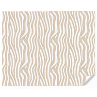 TAPETE - Abstrakt - Zebra - Beige - 300x240 cm - Beige, Papier (300/240cm) - OnlyWow