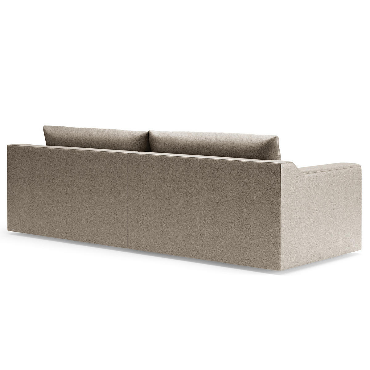 BIG-SOFA - Hellgrau, Kunststoff/Textil (274/90/112cm) - home24