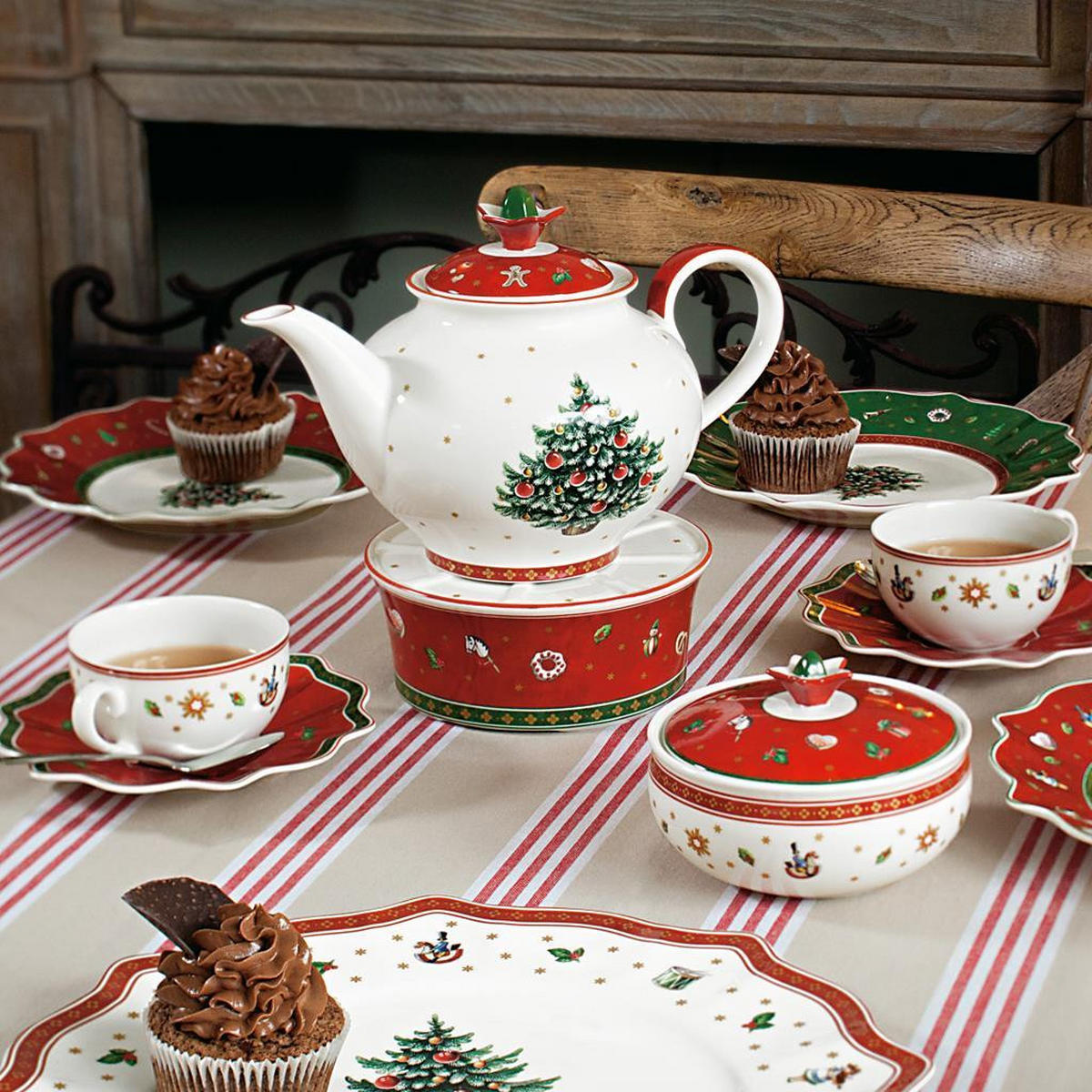 KAFFEEZUBEHÖR-SET Toy's Delight bunt 3er Set - Multicolor, Keramik (0.001L) - Villeroy & Boch