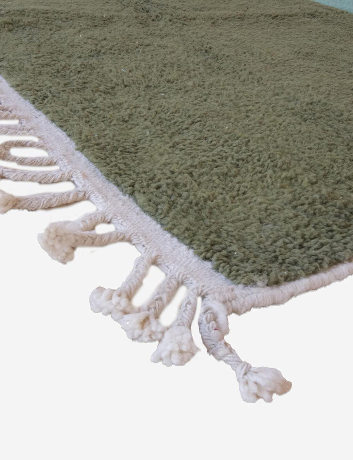 BERBERTEPPICH Design handgeknüpft 223x 265 cm - Grün, Naturmaterialien (223/265cm) - AFK Living