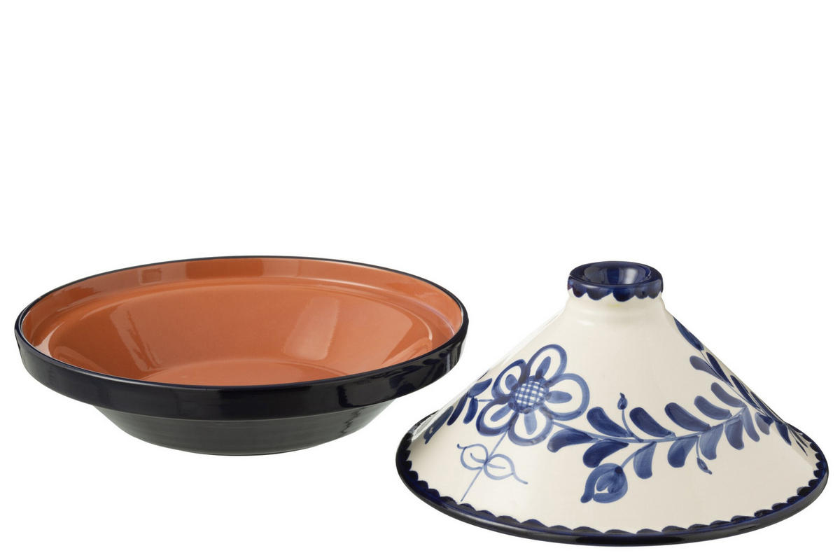 TAJINE GRANADA PATTERN - Töpferei - Blau - Multicolor, Keramik (20cm) - J-Line