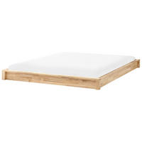 PAT fără tablie 160/200 cm lemn de cauciuc maro deschis Antras - maro deschis, lemn (160/200cm) - Beliani