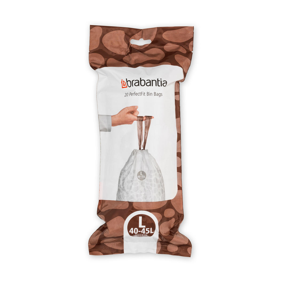 MÜLLBEUTEL PerfectFit Beutel 40-4 (L) - 20 Stück, White, 45 L - Weiß, Kunststoff (7.5/35.5/16cm) - Brabantia