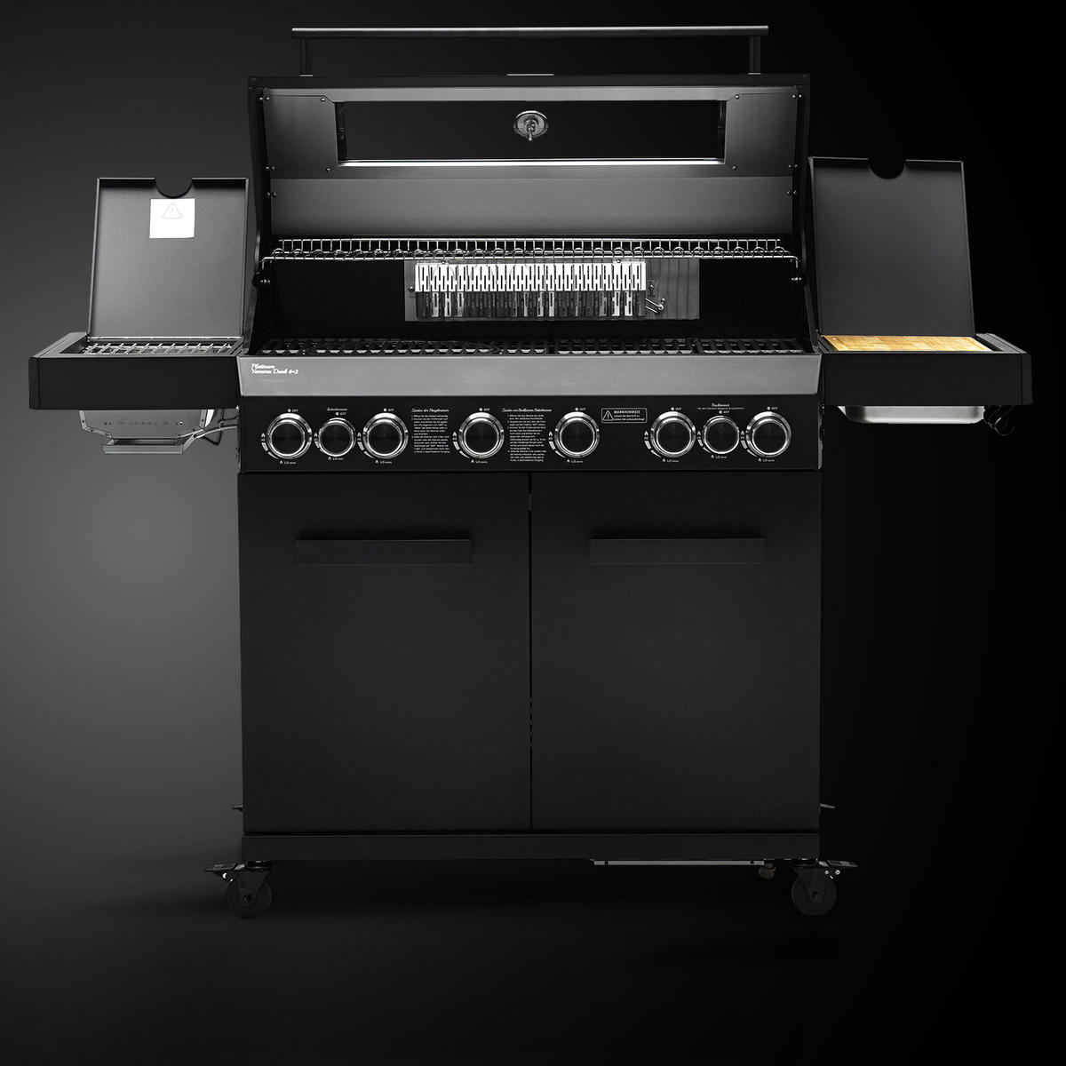 GASGRILL Platinum Yamara Dark 6+2 - Schwarz, Metall (159/117/55cm) - TAINO