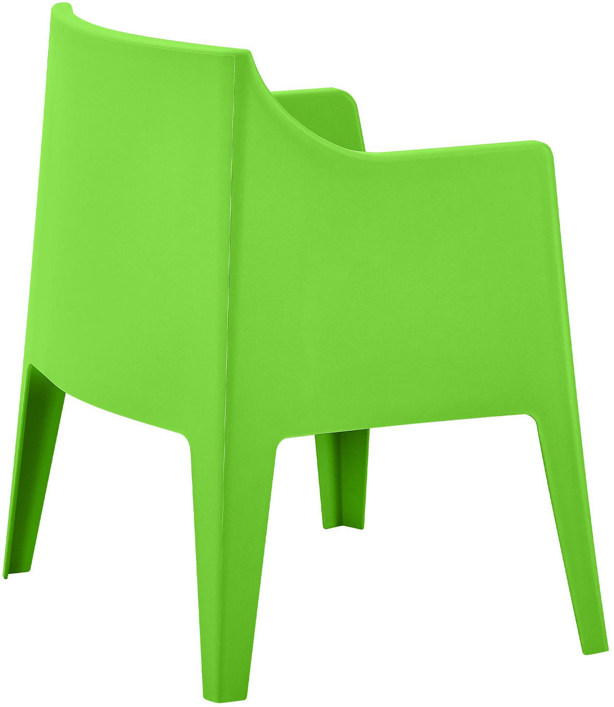 GARTENSTUHL Henri 4er Set 73x57x78cm Kunststoff Grün Stapelstuhl - Grün, Kunststoff (73/78/57cm) - DELUKE