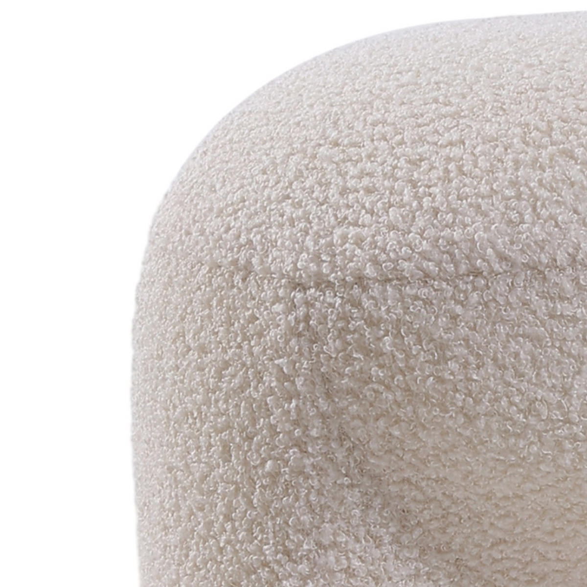 FUSSHOCKER 46/44/41 cm Teddyfleece Weiß - Weiß, Textil (46/41/44cm) - Livingandhome