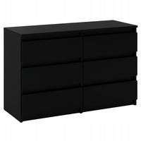 KOMMODE mit Schubladen – schwarz - Schwarz, Holz (100/71.5/33.5cm) - Stiv Meble