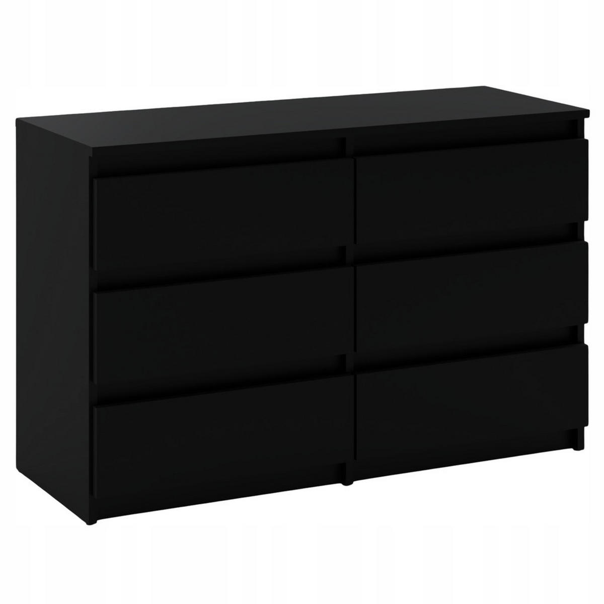 KOMMODE mit Schubladen – schwarz - Schwarz, Holz (100/71.5/33.5cm) - Stiv Meble
