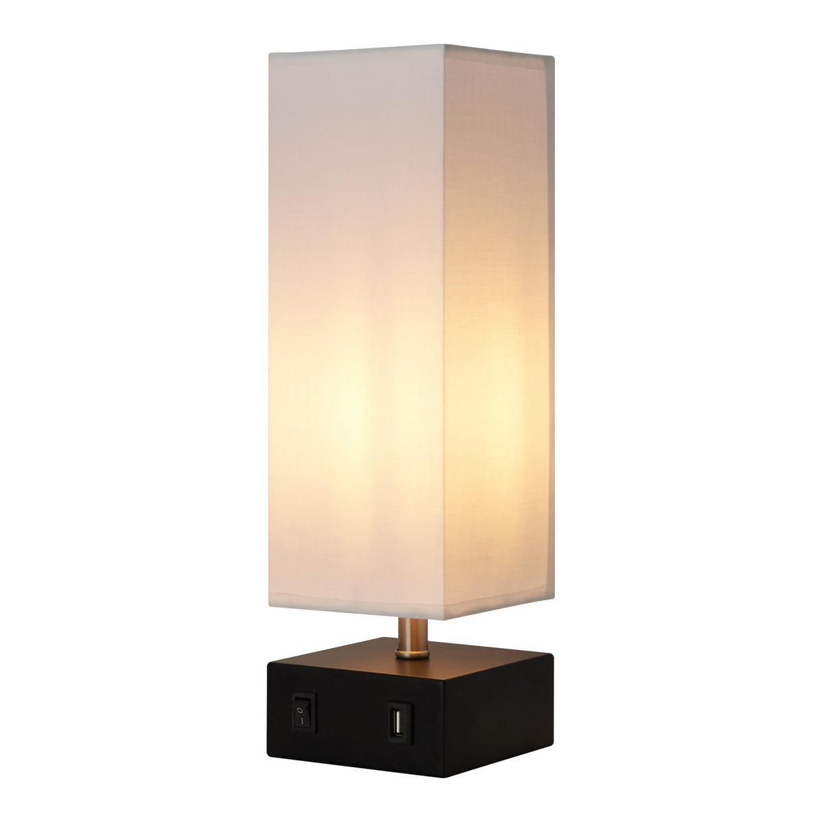 NACHTTISCHLAMPE Weiß - Weiß, Metall (37/11/37cm) - Teamson Home