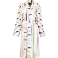 BADEMANTEL DAMEN KIMONO STREIFEN 3343 WEISS-MULTICOLOR - 62 - Multicolor, Textil (Snull) - Cawoe