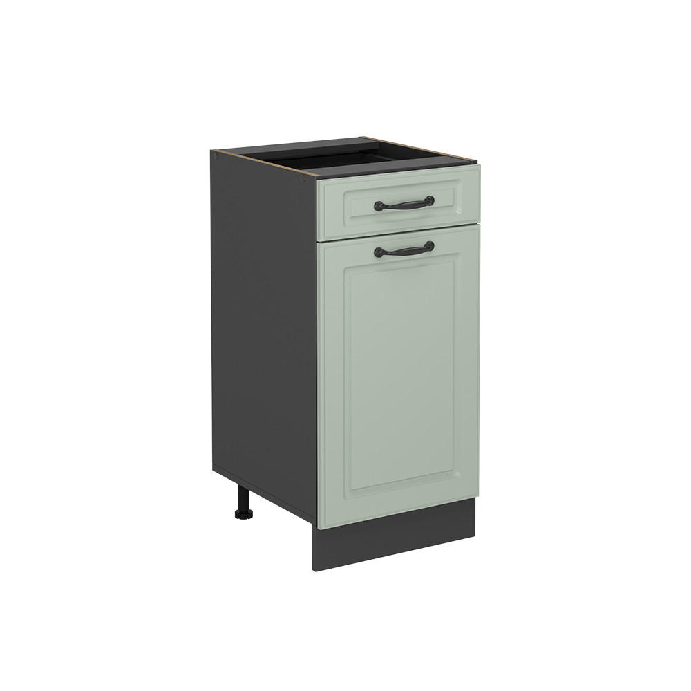 Vicco Küchenunterschrank Grün, Anthrazit 40x81.6x46 cm