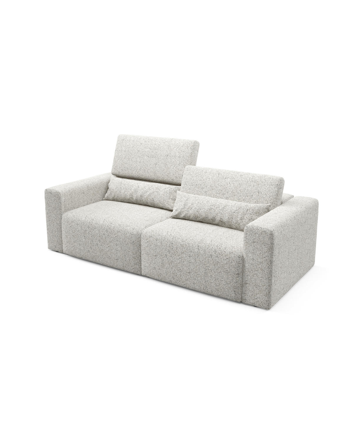 SOFA Modular Premium Grau - Hellgrau/Schwarz, Holz/Holzwerkstoff (225/97/103cm) - Furnisell