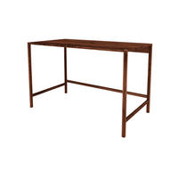 SCHREIBTISCH INA Wildeiche - Dunkelbraun, Holz (65/120/75cm) - byoak
