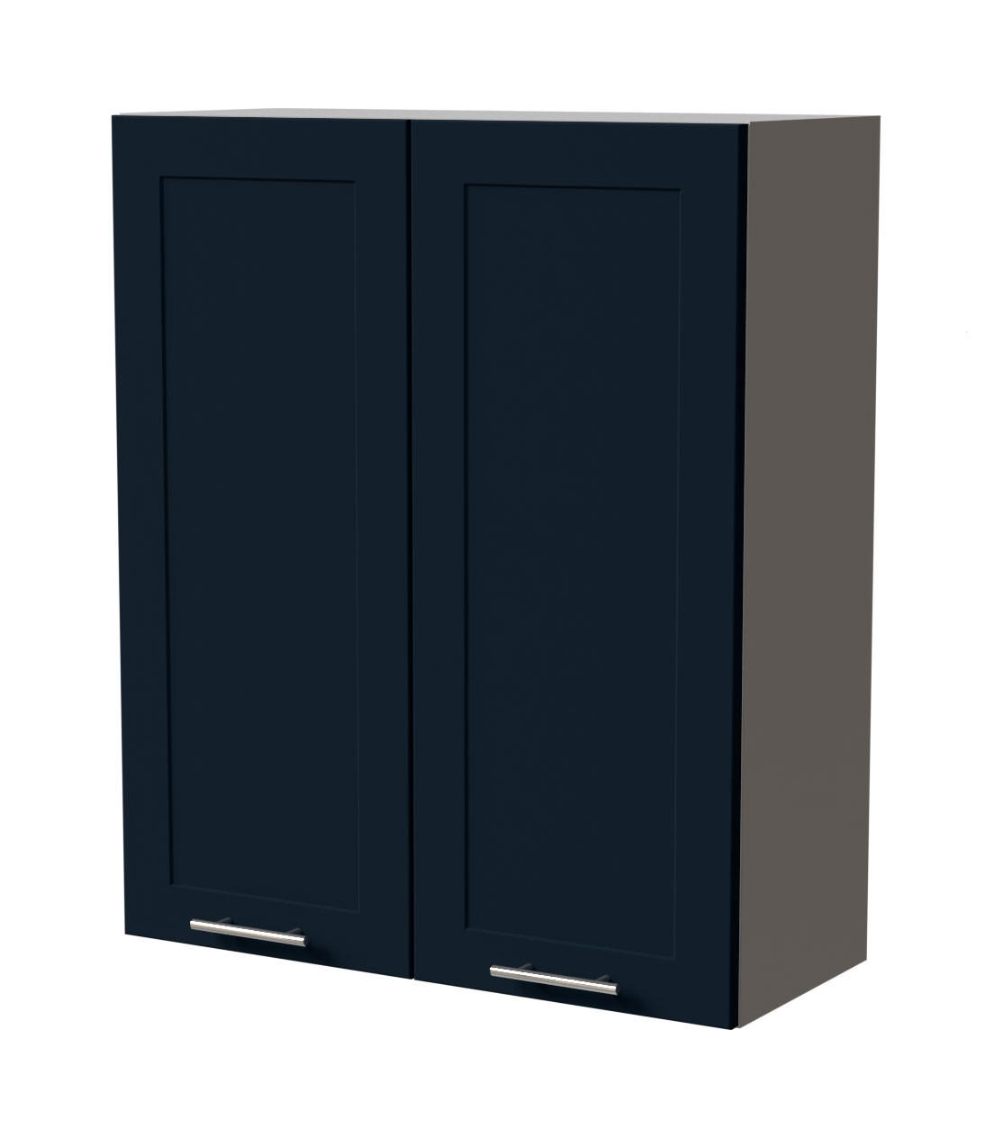 HÄNGESCHRANK Oslo W4/80 Grau / Indigo Matt 80 / 32,5 / 96cm - Dunkelblau/Grau, Holz/Holzwerkstoff (80/96/32.5cm) - Feldmann-Wohnen