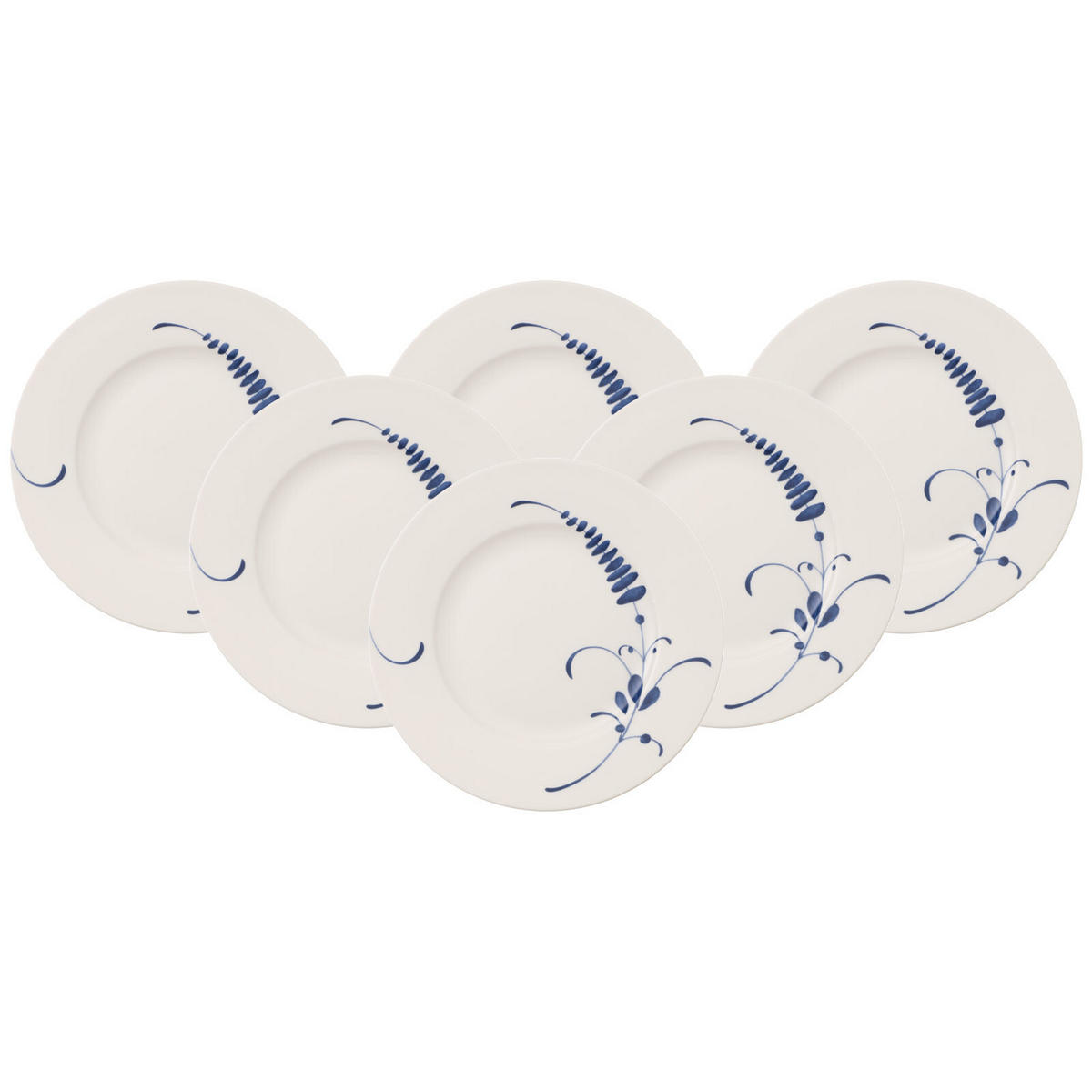 FRÜHSTÜCKSTELLER Vieux Luxembourg Brindille weiß ø 21,6 cm 6er Set - Weiß, Keramik (21.6cm) - Villeroy & Boch