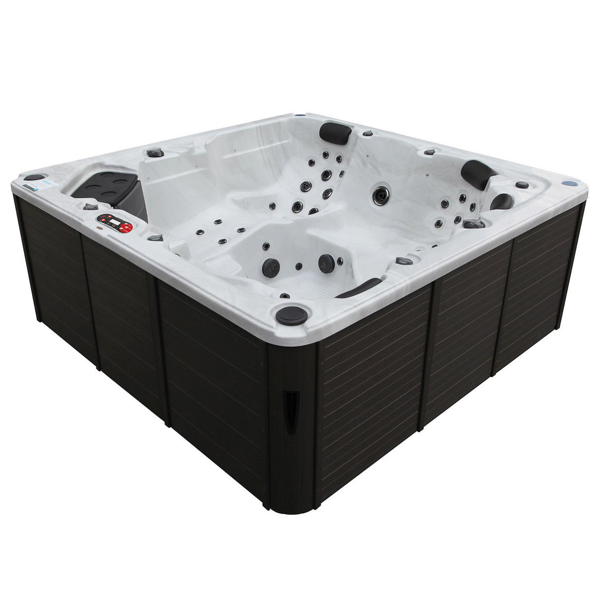 WHIRLPOOL Vancouver UV Whirlpool - Weiß Hochglanz/Weiß, Kunststoff (227/87/227cm) - Canadian Spa Company