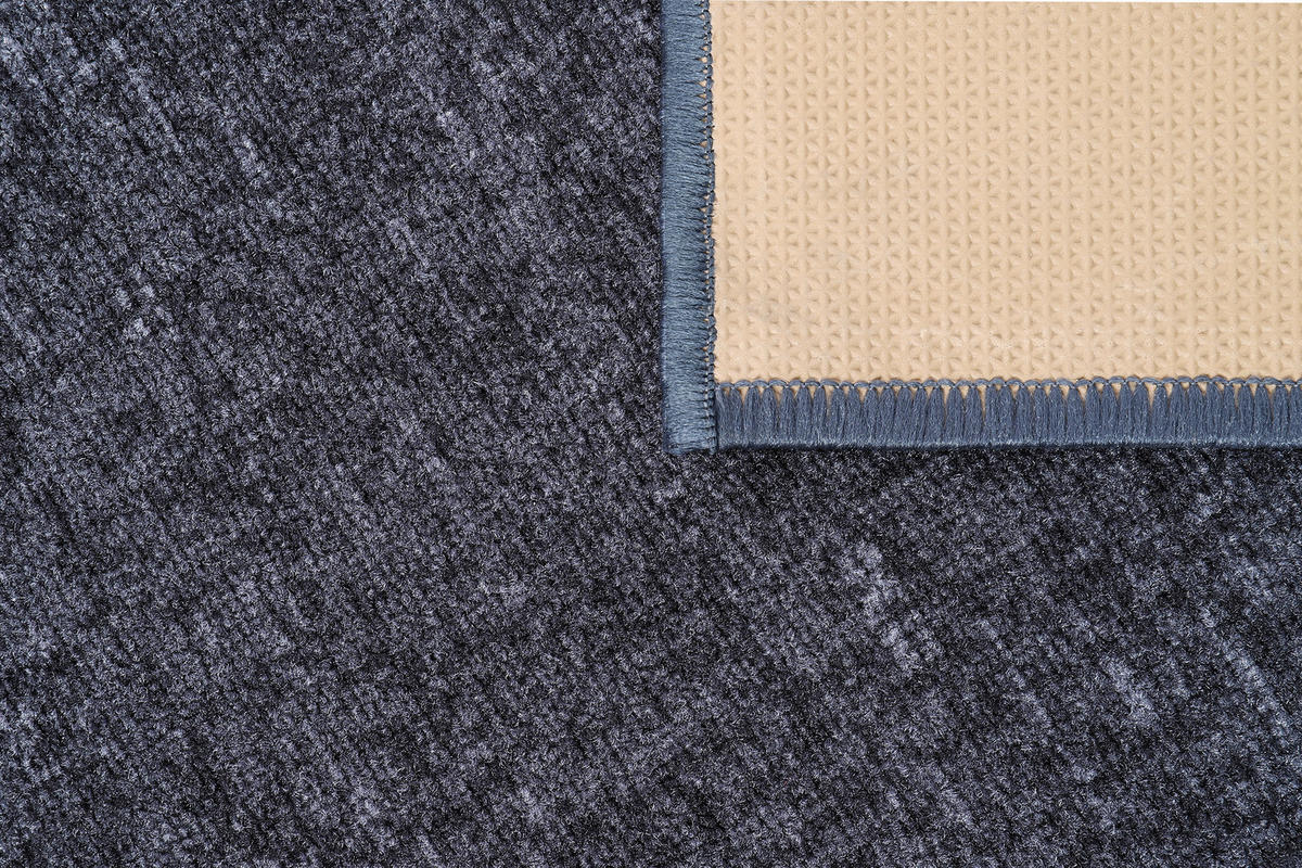 TEPPICHLÄUFER Anti-Rutsch Hellgrau rutschfest Gummiunterlage 67/700 cm - Hellgrau, Textil (67/700cm) - Tapiso