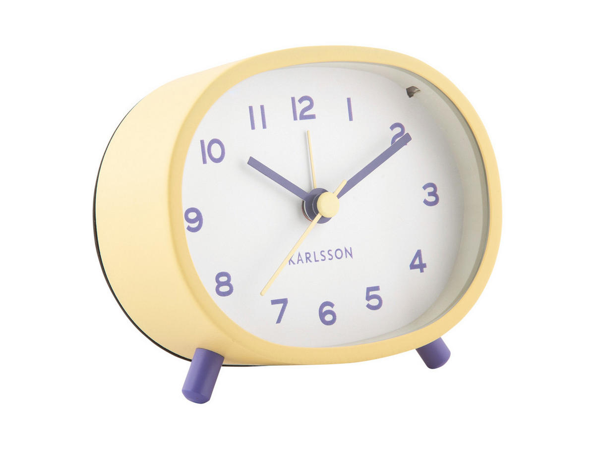 WECKER Cheeky 4/9/8 cm - Gelb, Metall (9/8/4cm) - Karlsson