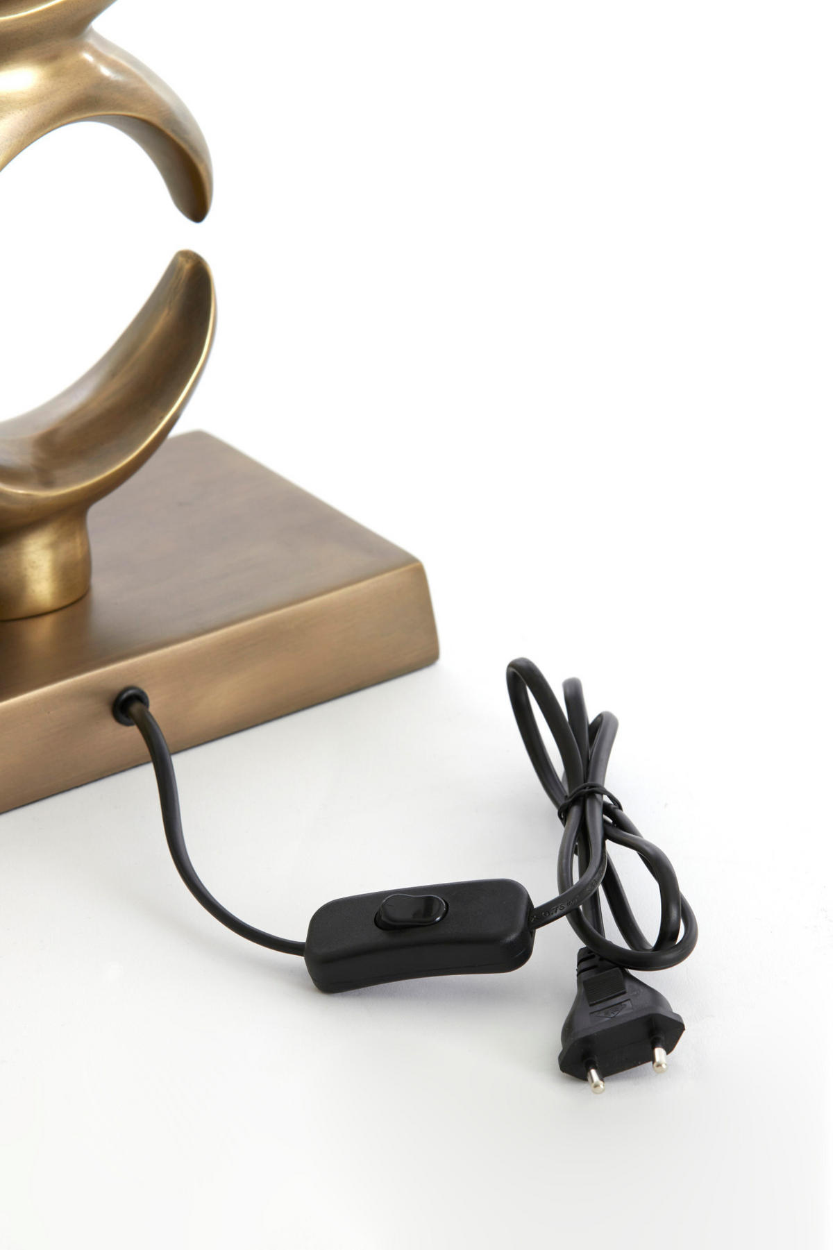 LAMPENFUSS Lune Bronze Ø22/57,5 cm - Bronzefarben, Metall (22/12/57.5cm) - Light & Living