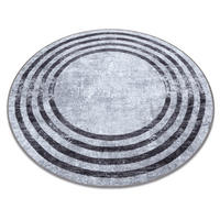 TEPPICH Miro 100 cm - Grau, Textil (100/100cm) - rugsX