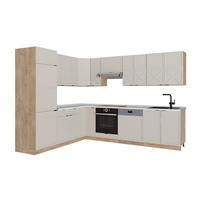 BUCĂTĂRIE DE COLȚ Fame-Line, GriBej/Stejar auriu, 287 x 227 cm fara blat - stejar miere/gri, compozit lemnos (287/206.8/51.6cm) - Vicco