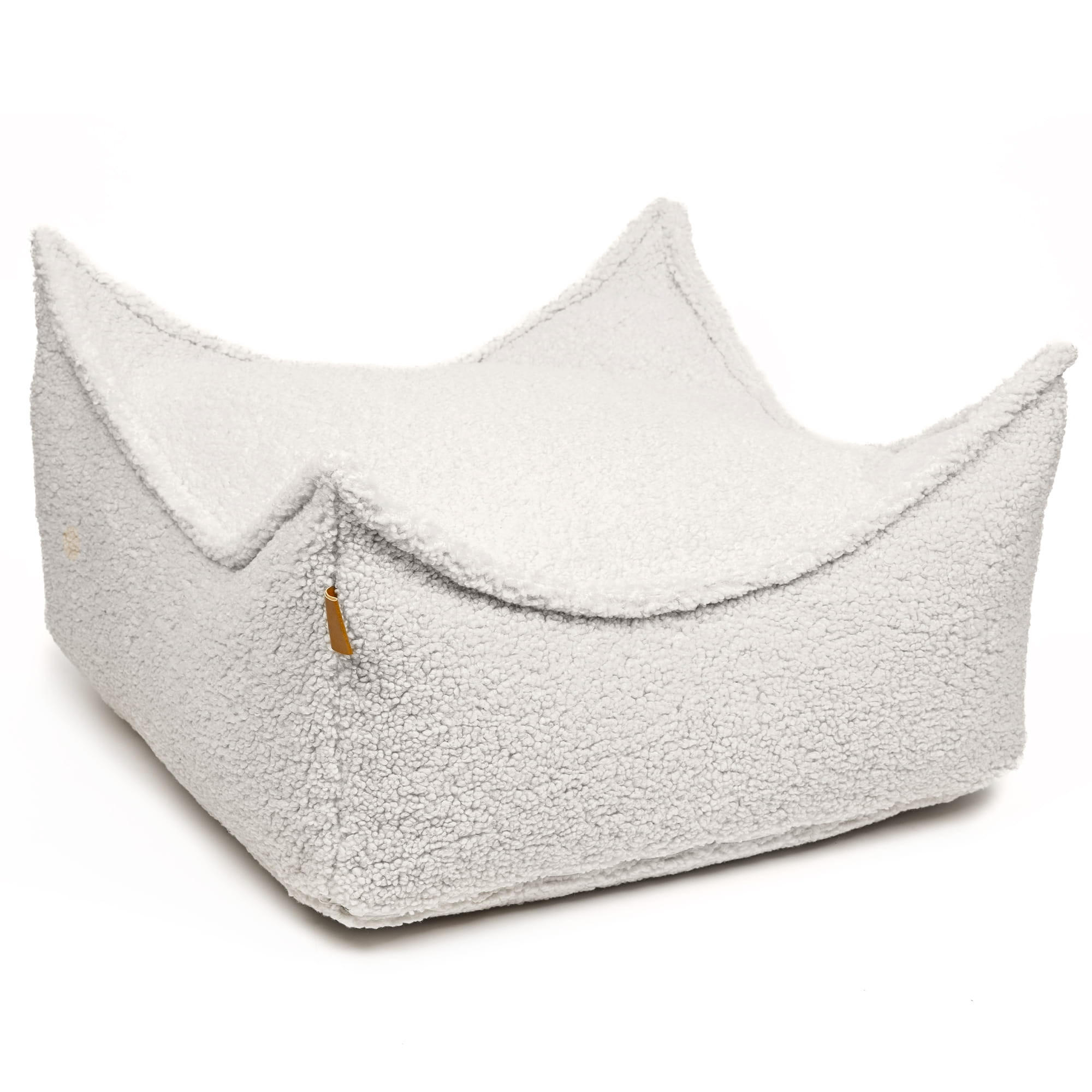 MeowBaby Sitzpouf Creme 60x35x60 cm