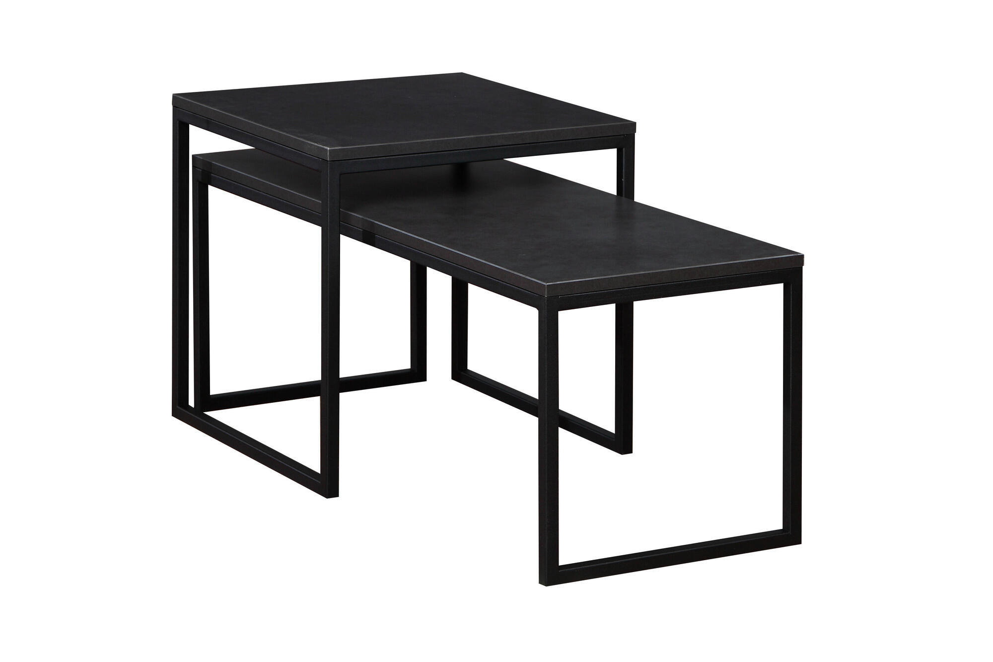 Furnlux Couchtisch Schwarz 50x50x50 cm