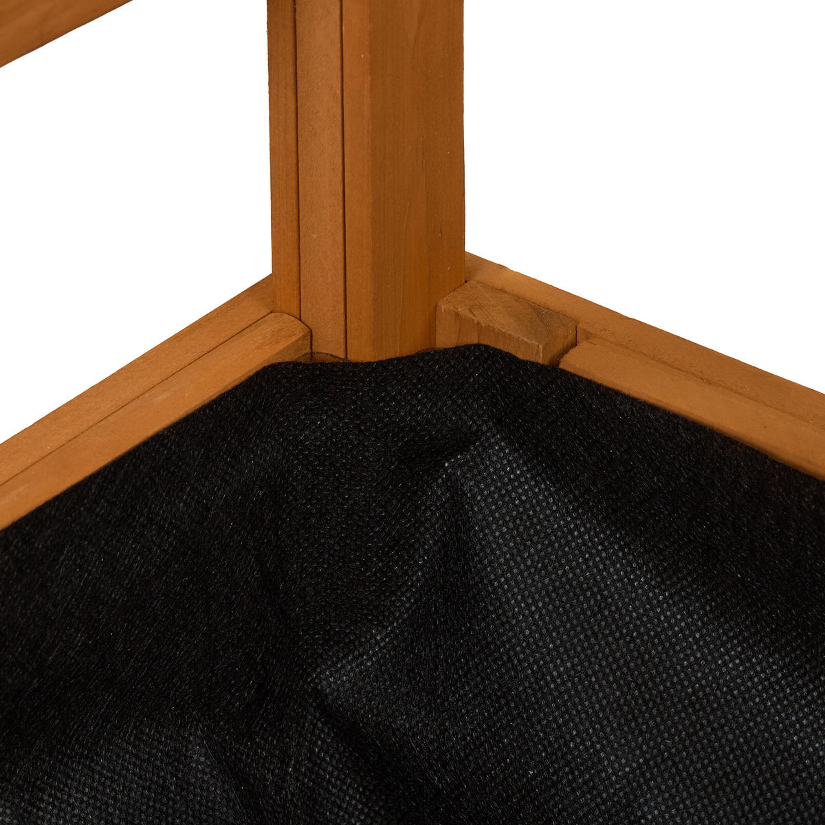 PFLANZKASTEN - Hellbraun, Holz/Textil (110/183/44cm) - Relaxdays