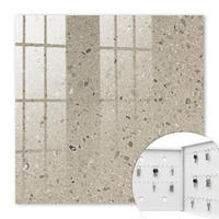 SCHLÜSSELBOX Weiß 30x30 cm – Türöffnung nach rechts - Kieselstruktur - Beige, Metall (30/30/5cm) - TULUP