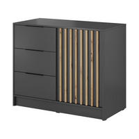 KOMMODE – 105 cm – Nelly – Graphitfarben - Graphitfarben, Holzwerkstoff (105/86/45cm) - hi-markt