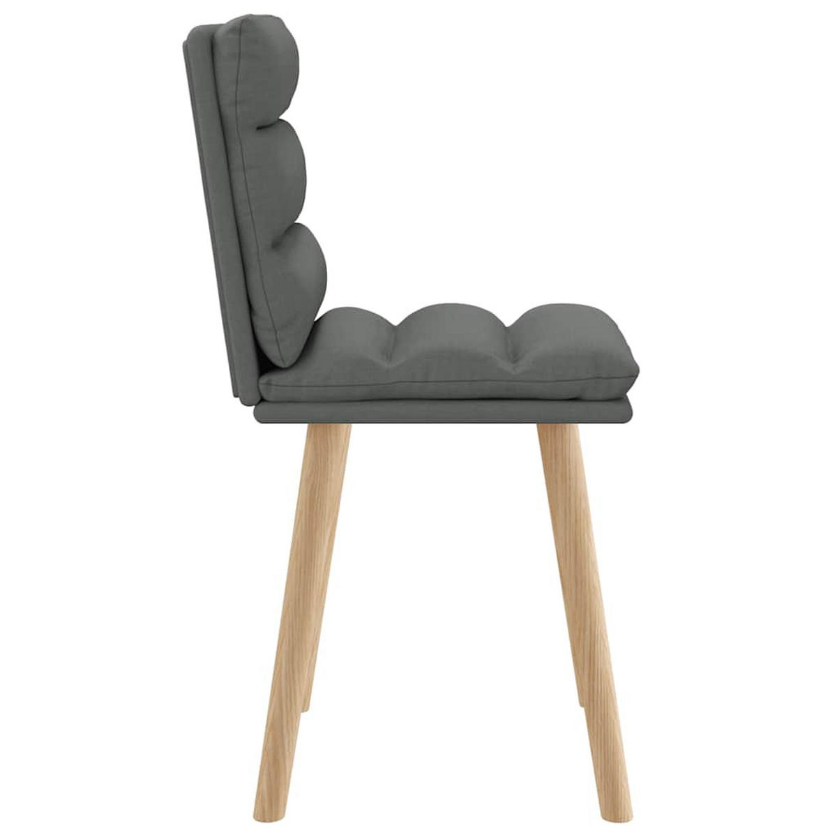 ESSZIMMERSTÜHLE 2 Stk. Dunkelgrau Stoff 45*54*86cm - Dunkelgrau, Metall (45/86/54cm) - ZMH