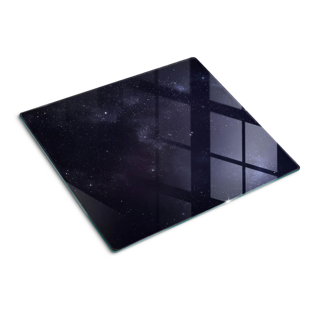 GLASPLATTE 60x52 cm Fiktion - Schwarz, Glas (60/0.4/52cm) - TULUP