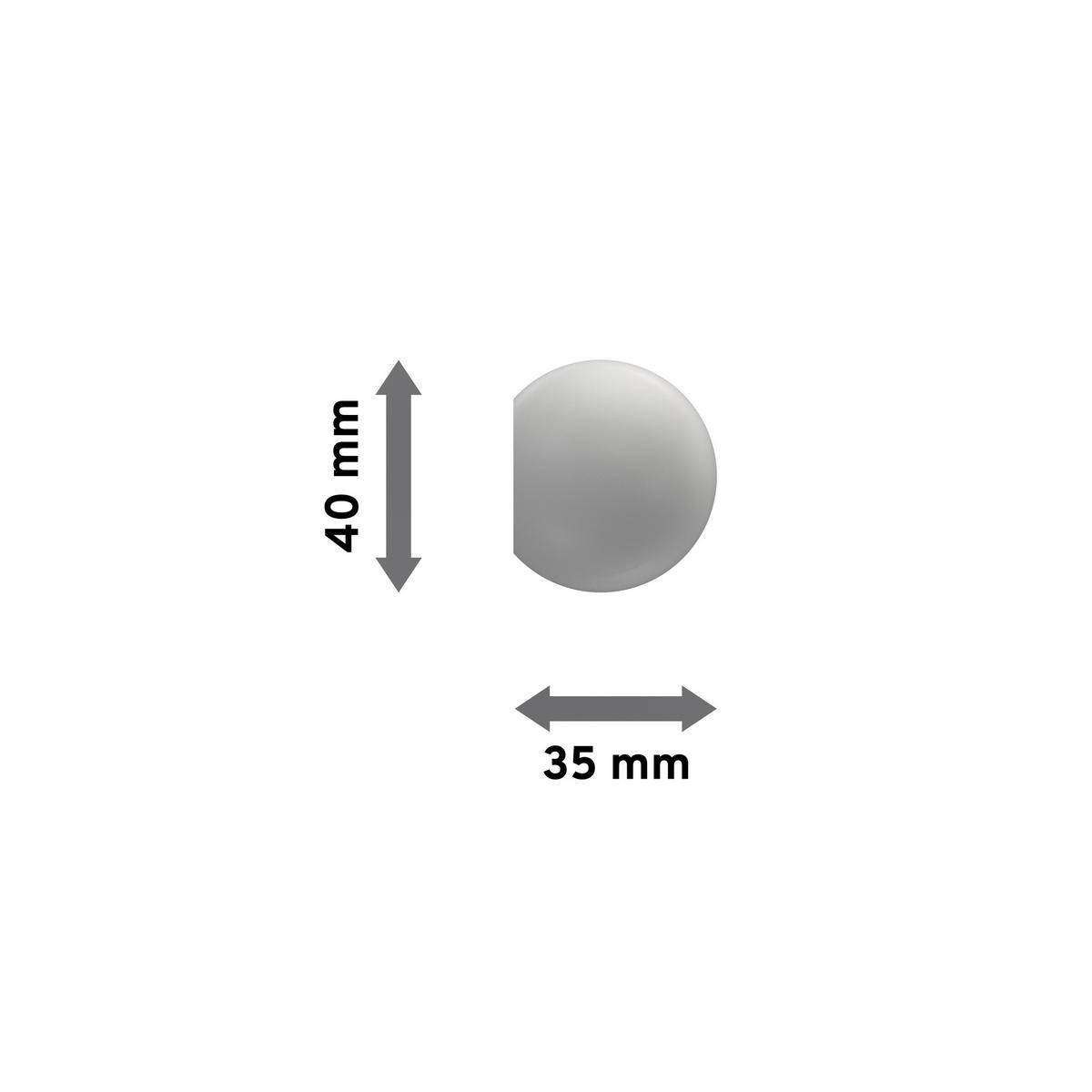 ENDSTÜCKE FÜR GARDINENSTANGEN 20 mm Ø, Luina Weiß, Packung 2 Stück - Weiß, Holz (3.5/4/4cm) - INTERDECO