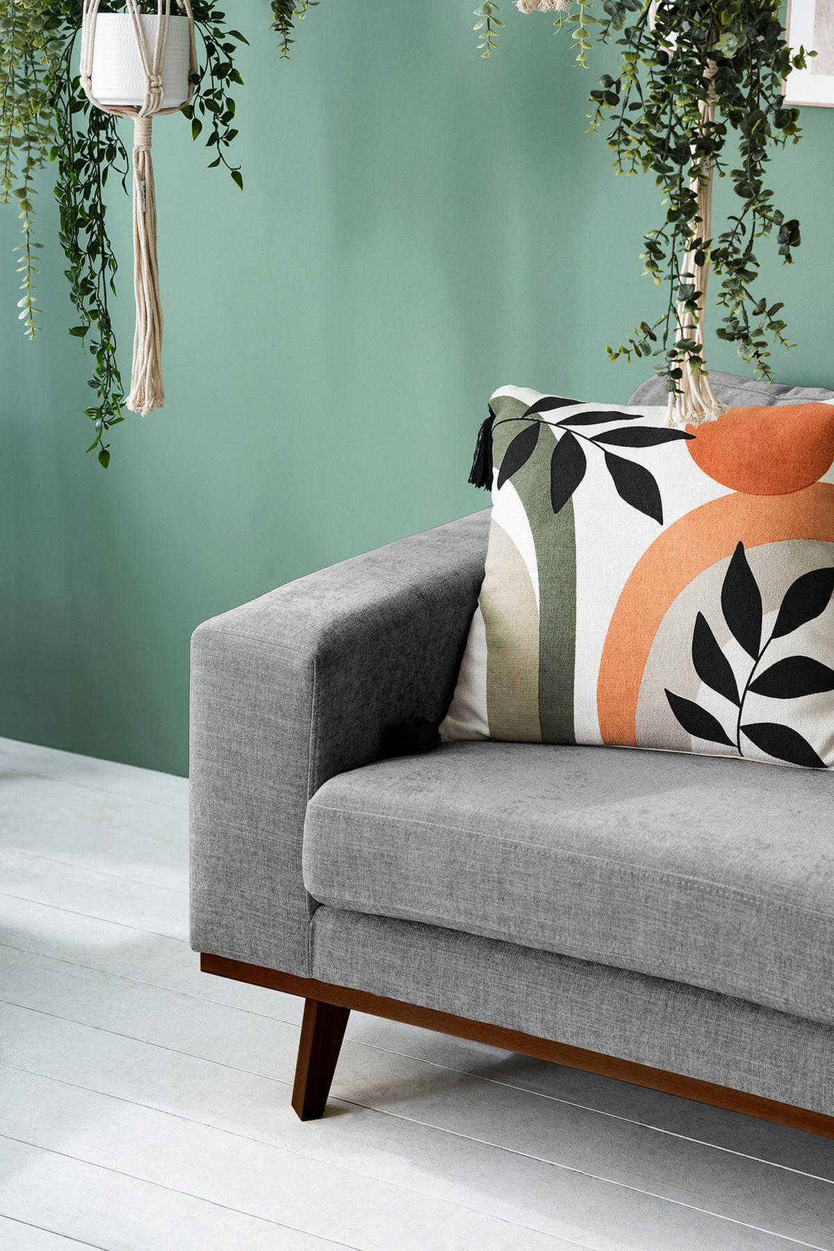 SESSEL - Dunkelgrau/Buchefarben, Buchenholz/Textil (122/81/88cm) - home24