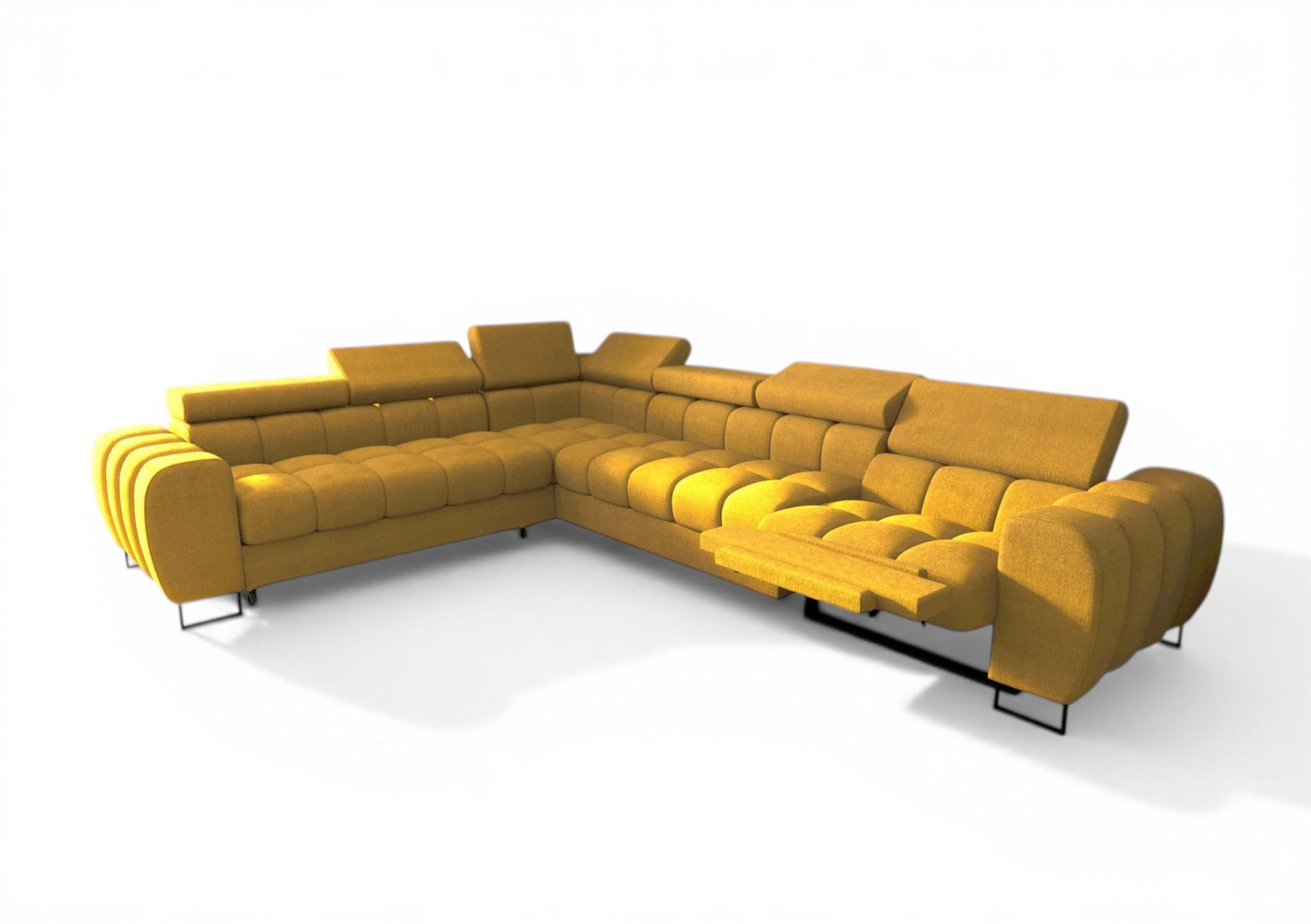 Fun Möbel Ecksofa Gelb 330x260 cm