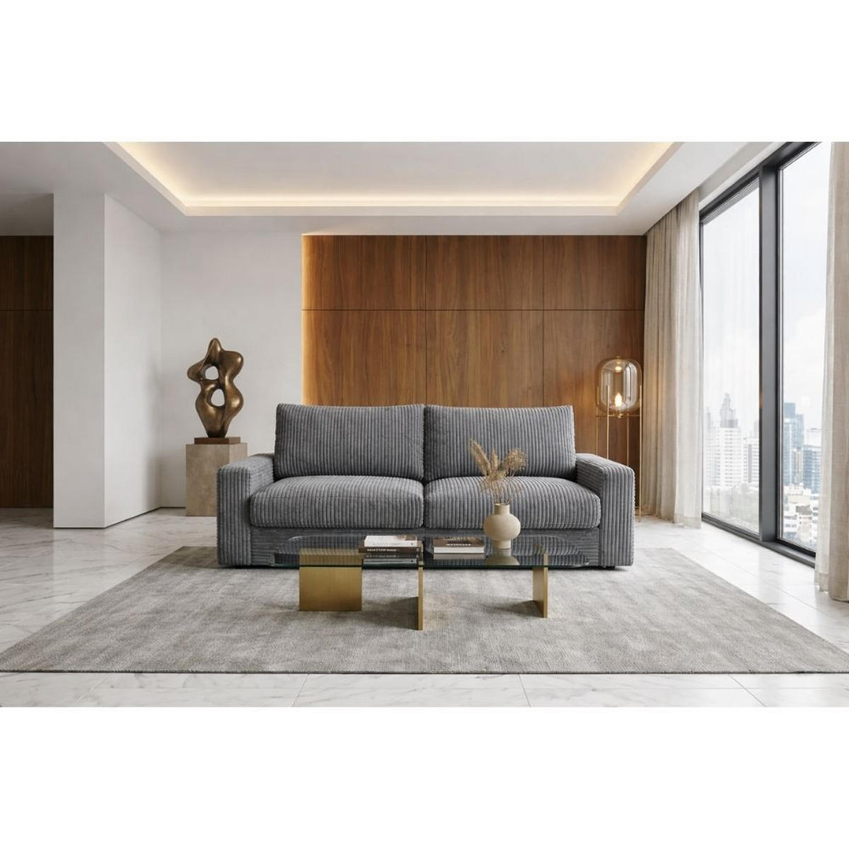 SCHLAFSOFA Siena, sofa mit Bettfunktion, 140x200, Grau - Grau, Textil (176/81/100cm) - AN-Moebel 4u