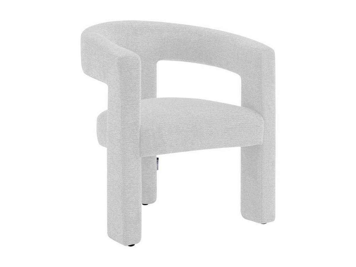 SESSEL - Strukturstoff - Weiß - FAVINA - Creme, Textil (59/75/64cm) - Vente-Unique