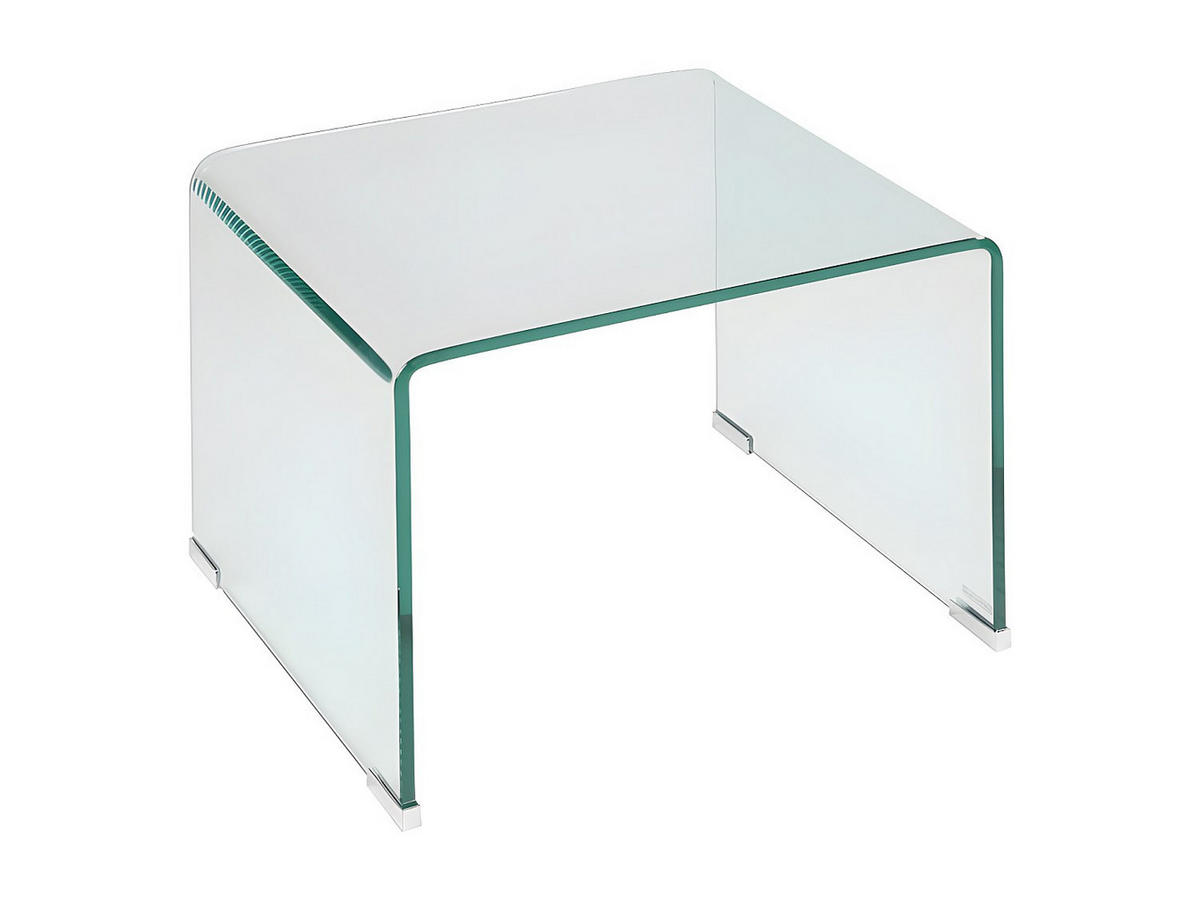 NACHTTISCH - Glas - SUZANA - Transparent, Glas (50/40/40cm) - Vente-Unique