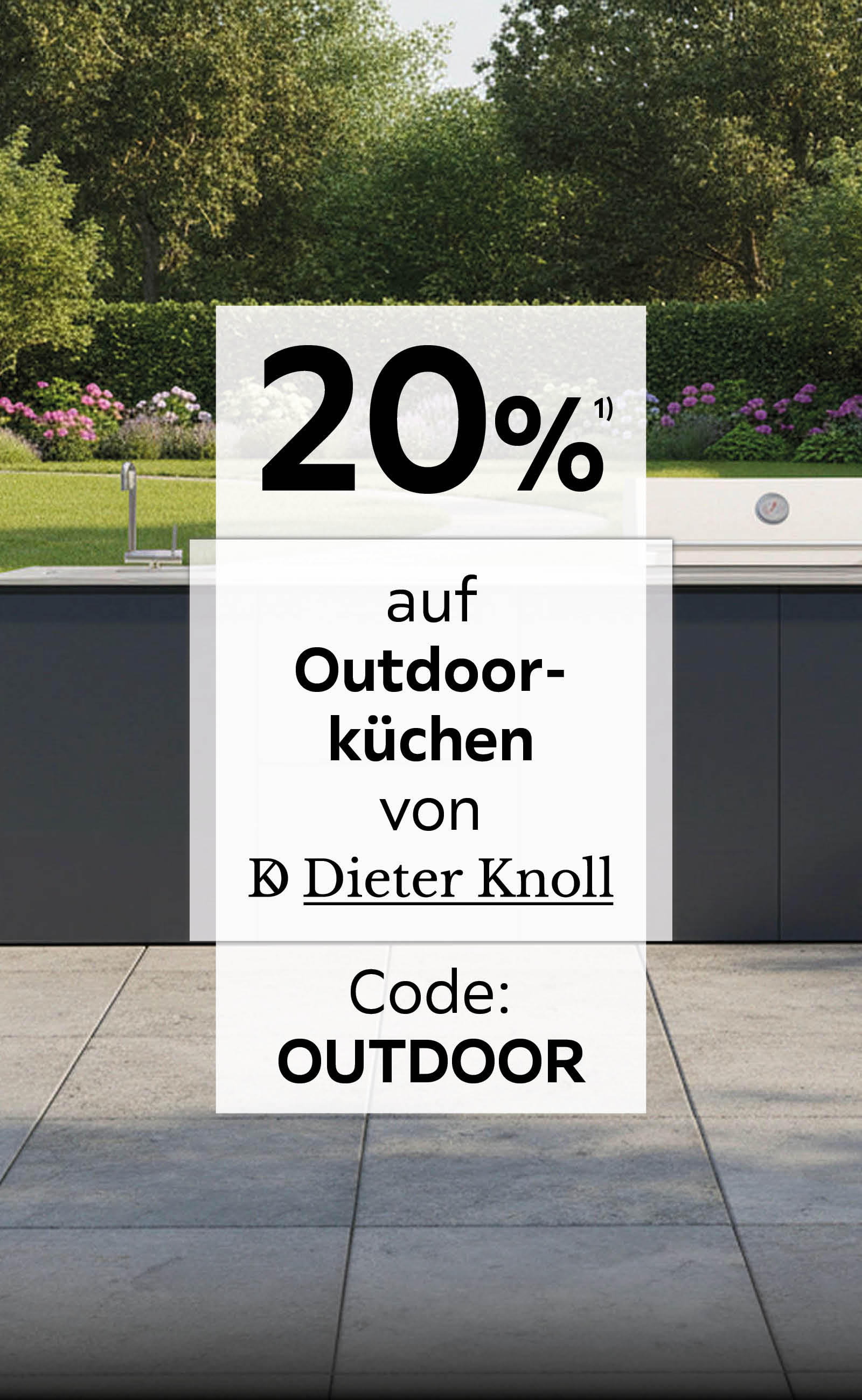 20% auf Outdoor-Küchen von Dieter Knoll - Code: OUTDOOR