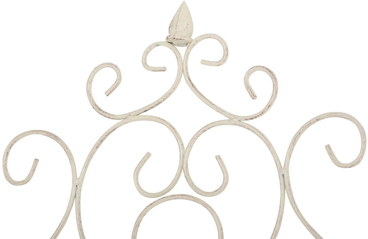 RANKGITTER Heike 86x2x170cm Metall Antik-Creme Rankhilfe - Creme, Metall (86/170/2cm) - DELUKE