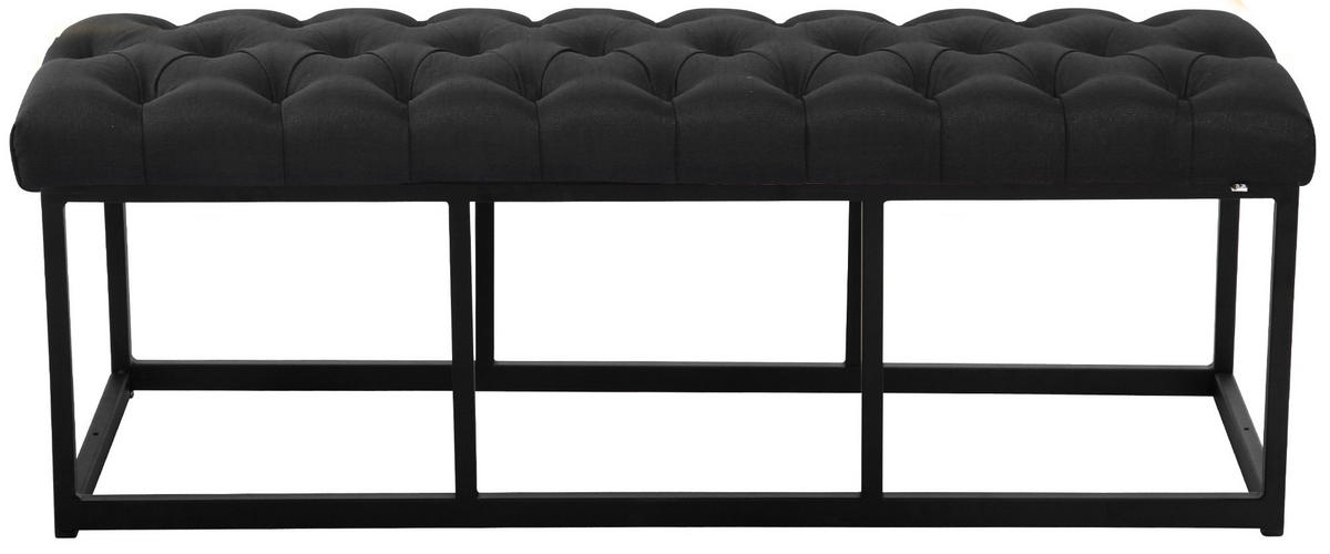 SITZBANK Mexico Stoff Schwarz - Schwarz, Textil (120/46/38cm) - DELUKE