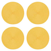 PLATZSET 4er Set Polypro Honig 35 cm rund - Honig, Kunststoff (35cm) - TiborTex