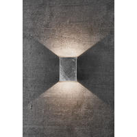 WANDLEUCHTE Fold - Silber - 10.6/14.9 cm - Silberfarben, Metall (10.6/14.9/14.9cm) - Nordlux