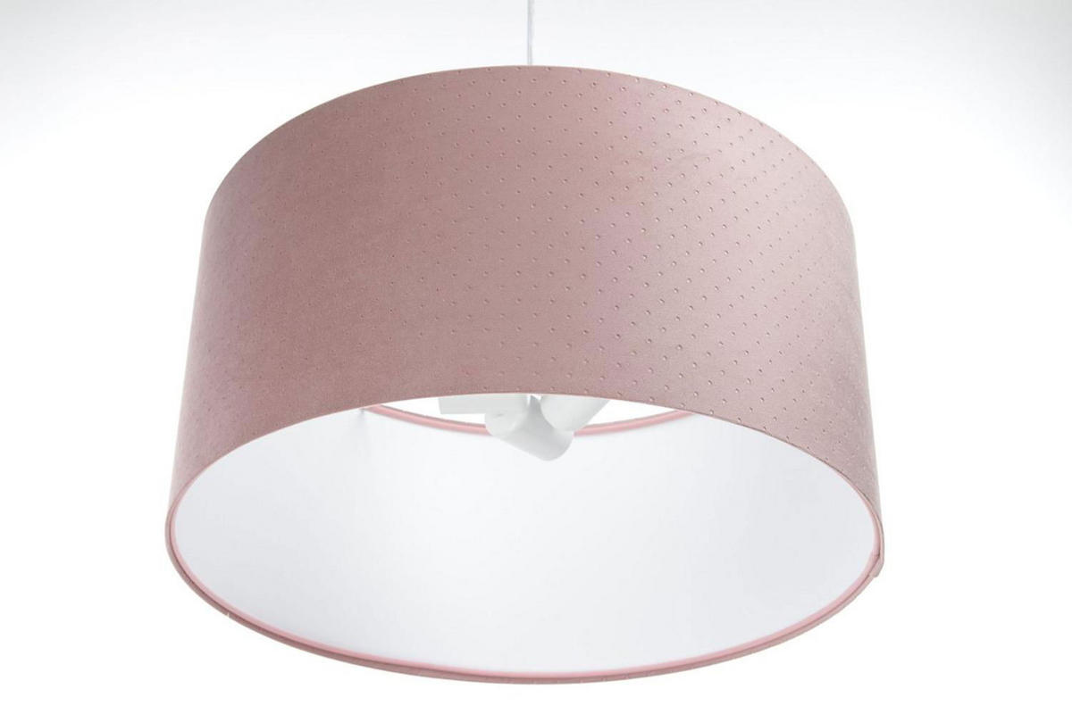 HÄNGELEUCHTE Rosa 30/20 cm - Pink/Weiß, Kunststoff (30/0.6/20cm) - ONZENO