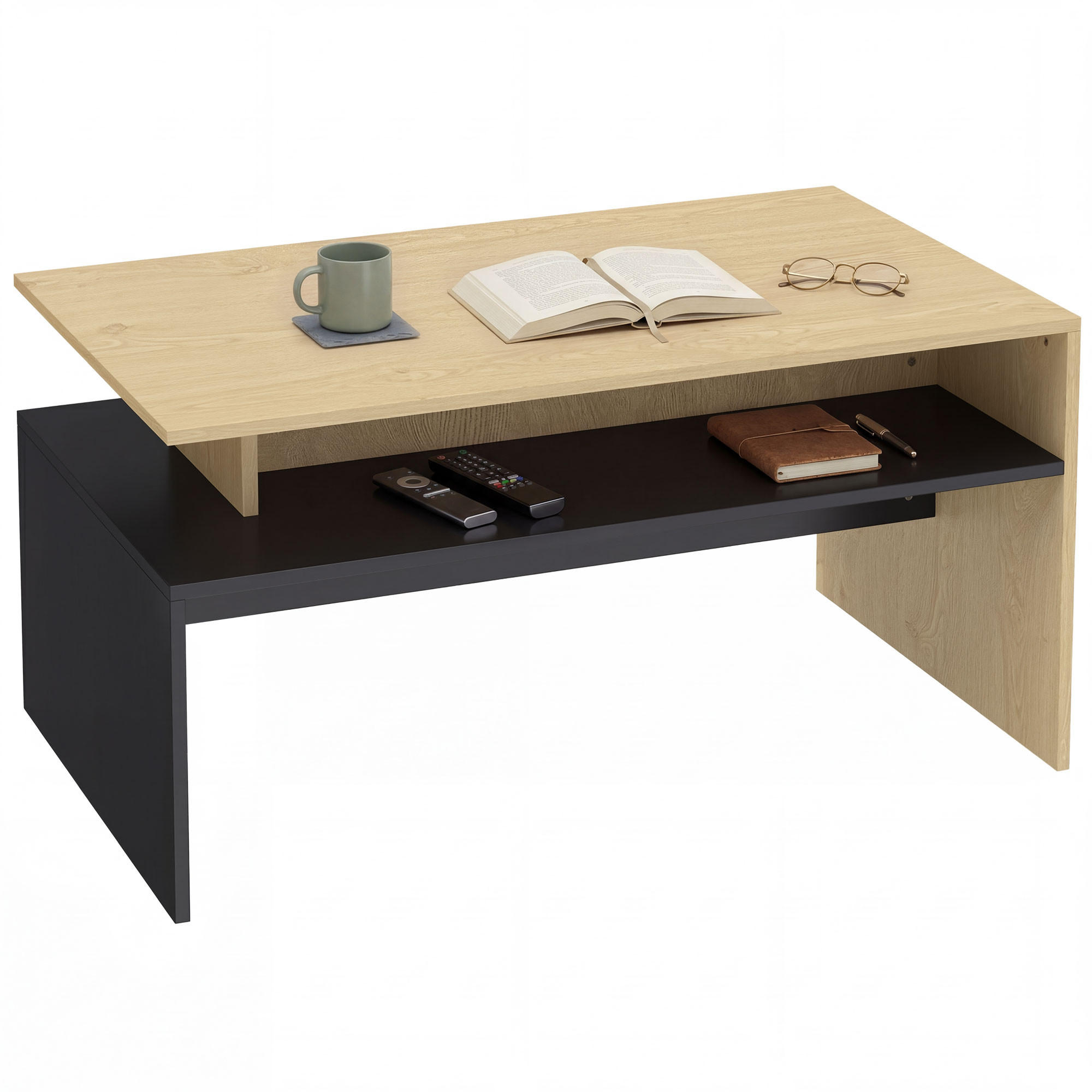 COUCHTISCH Beige 1 Stück - Beige, Kunststoff (95/55/50cm) - GiPP