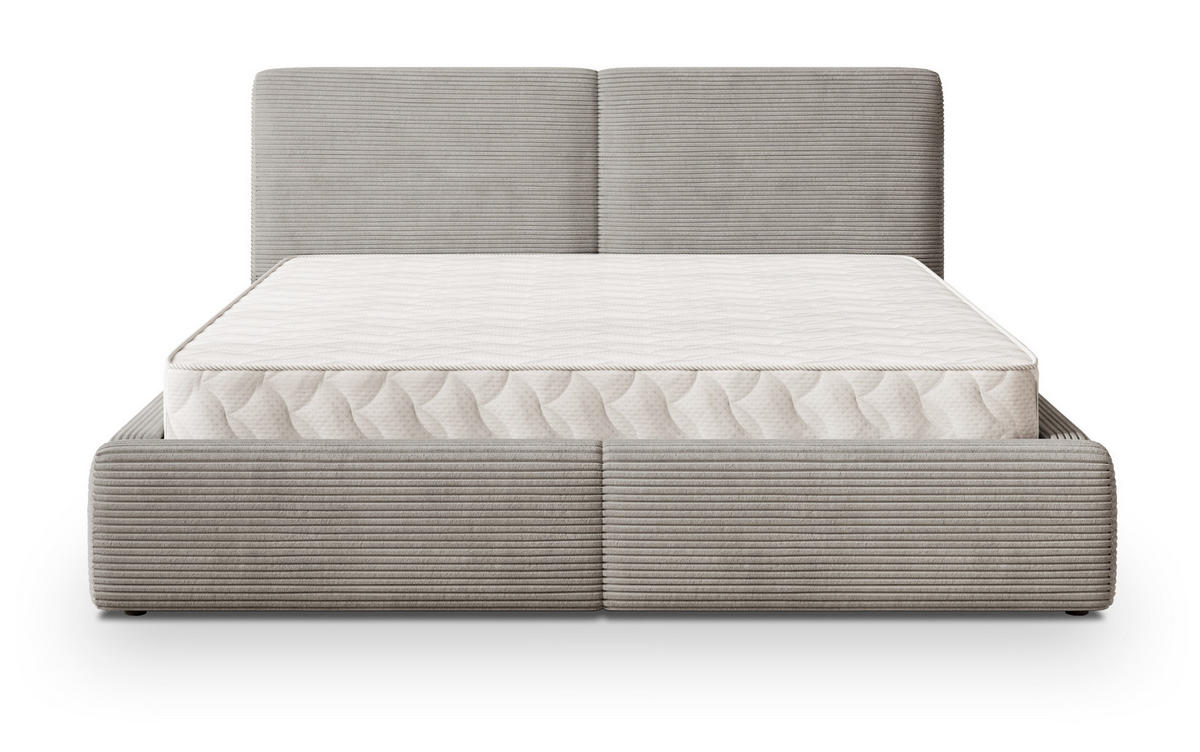 ČALOUNĚNÁ Postel FELURO 120x200 cm Světle šedá - světle šedá, kompozitní dřevo/textil (120/200cm) - MASSENO